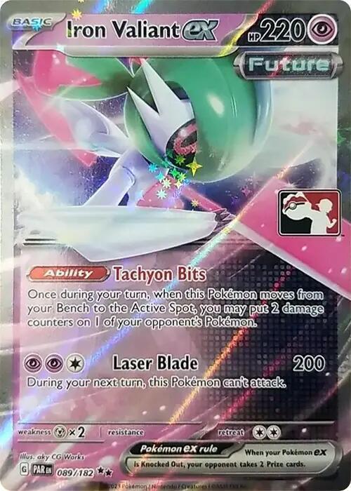 Paradox Rift Iron Valiant Ex [Prize-Pack] Pokémon card
